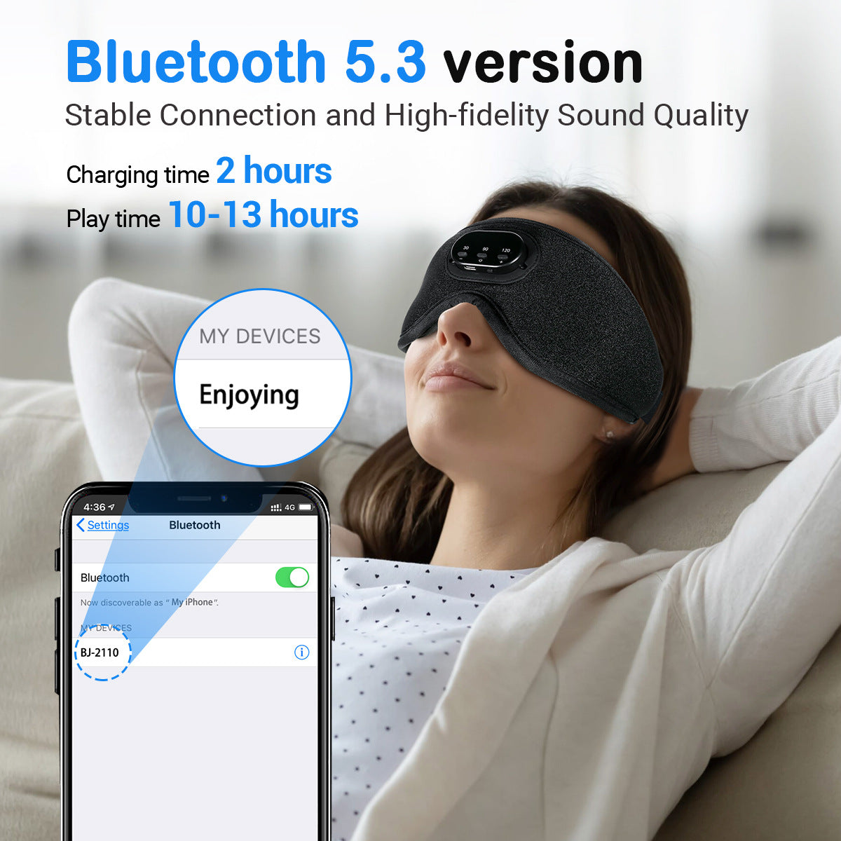 White Noise Sleeping Mask